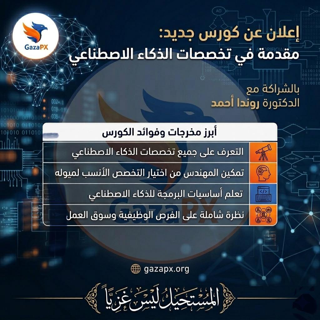 برنامج توعوي حول تخصصات الذكاء الاصطناعي